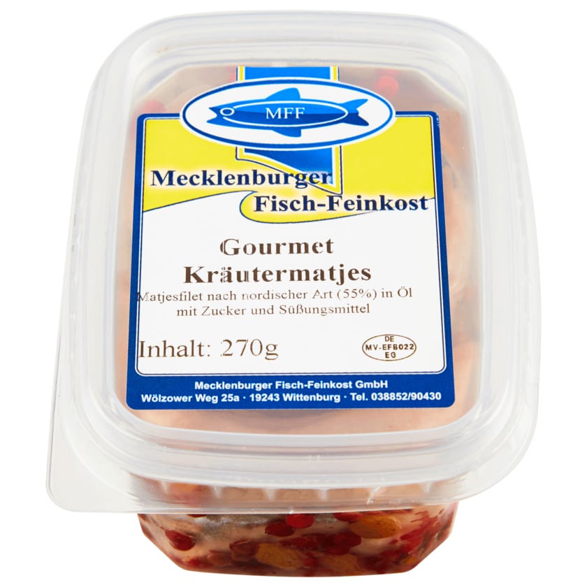 Mecklenburger Fisch-Feinkost Gourmet Kräutermatjes 270g